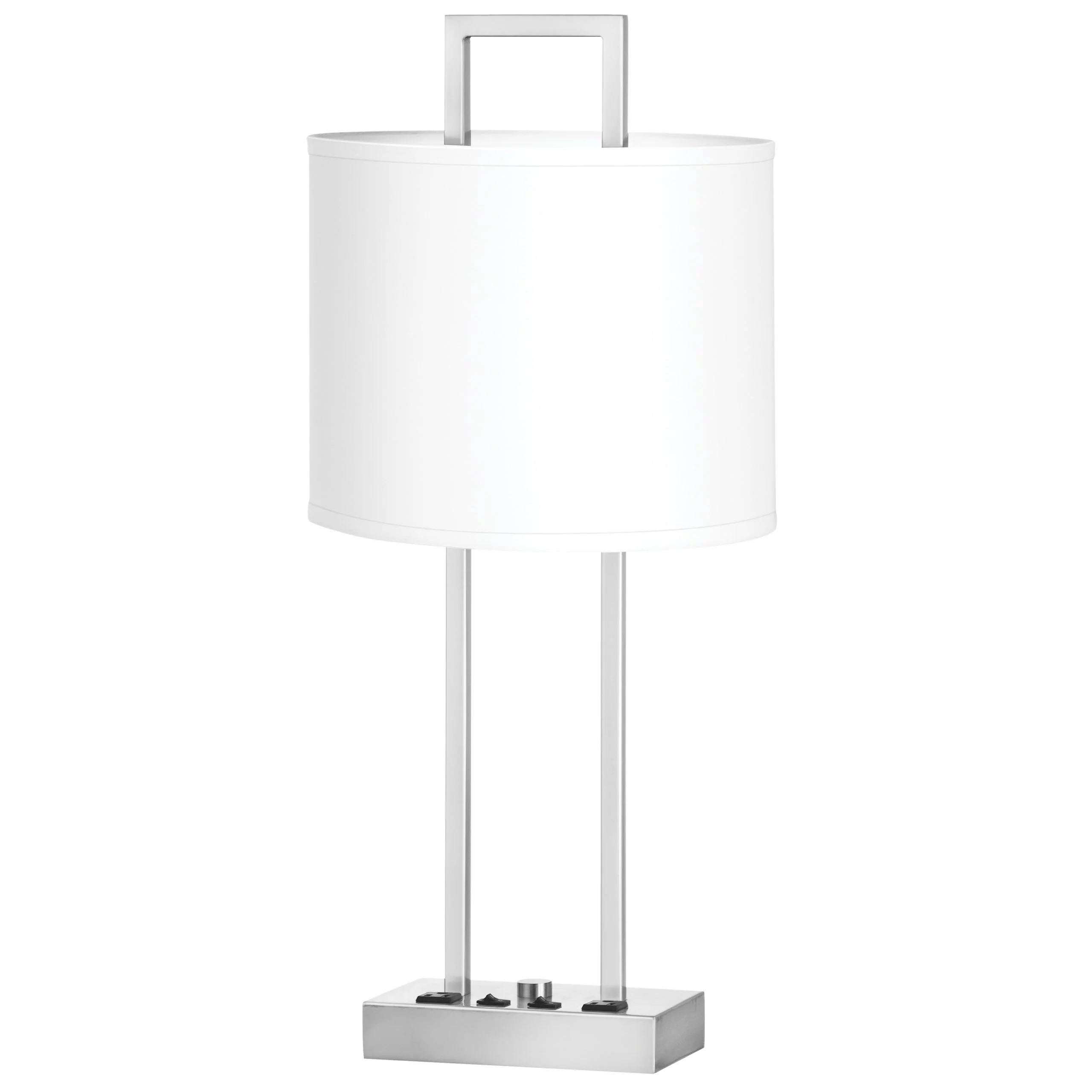 Prestige Twin Table Lamp with 2 Outlets