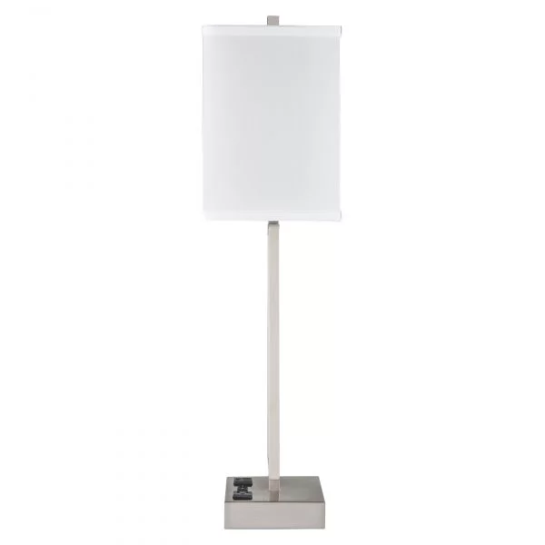 Gatsby Single Table Lamp with 2 Outlets