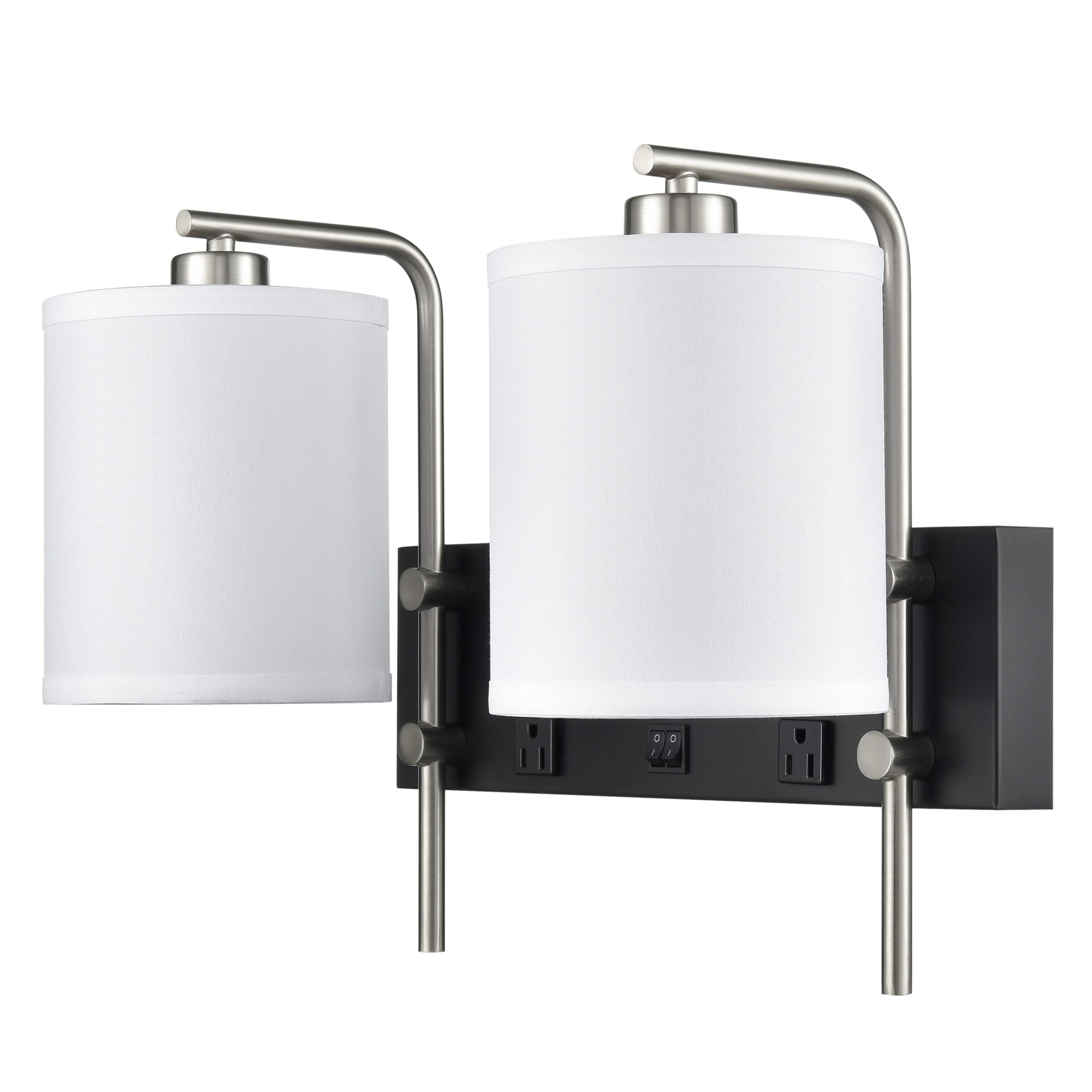Valeria Double Wall Lamp with 2 Outlets