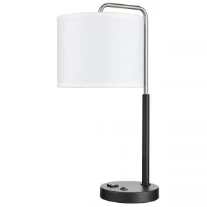 Valeria Single Table Lamp with 1 Outlet