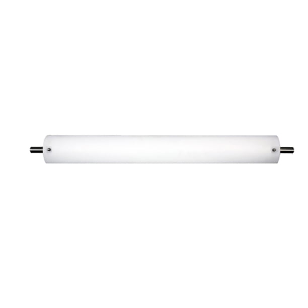 42"W Satin Nickel Vanity Light with Frosted Acrylic Shade