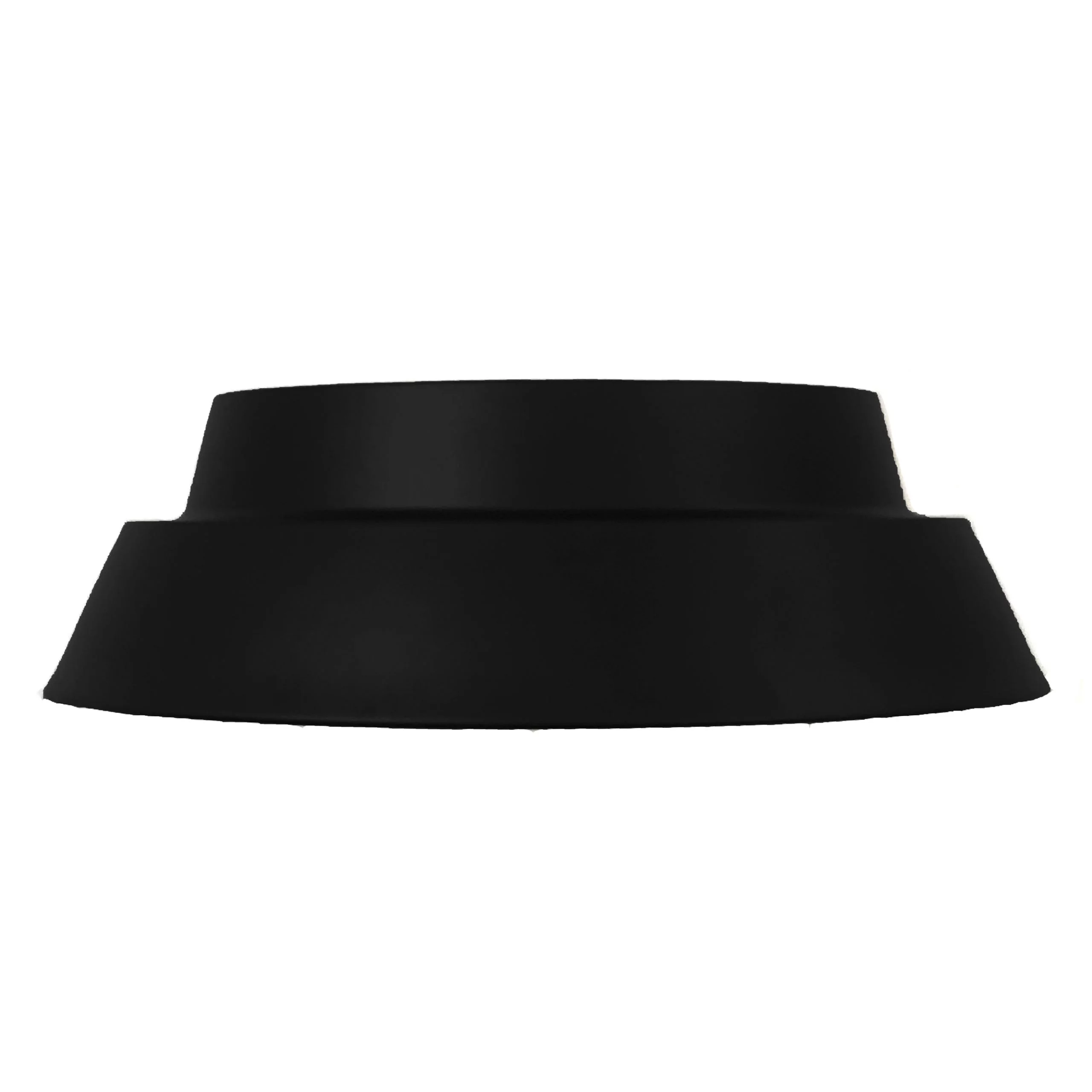 17"W Matte Black Ceiling Light with Metal Shade