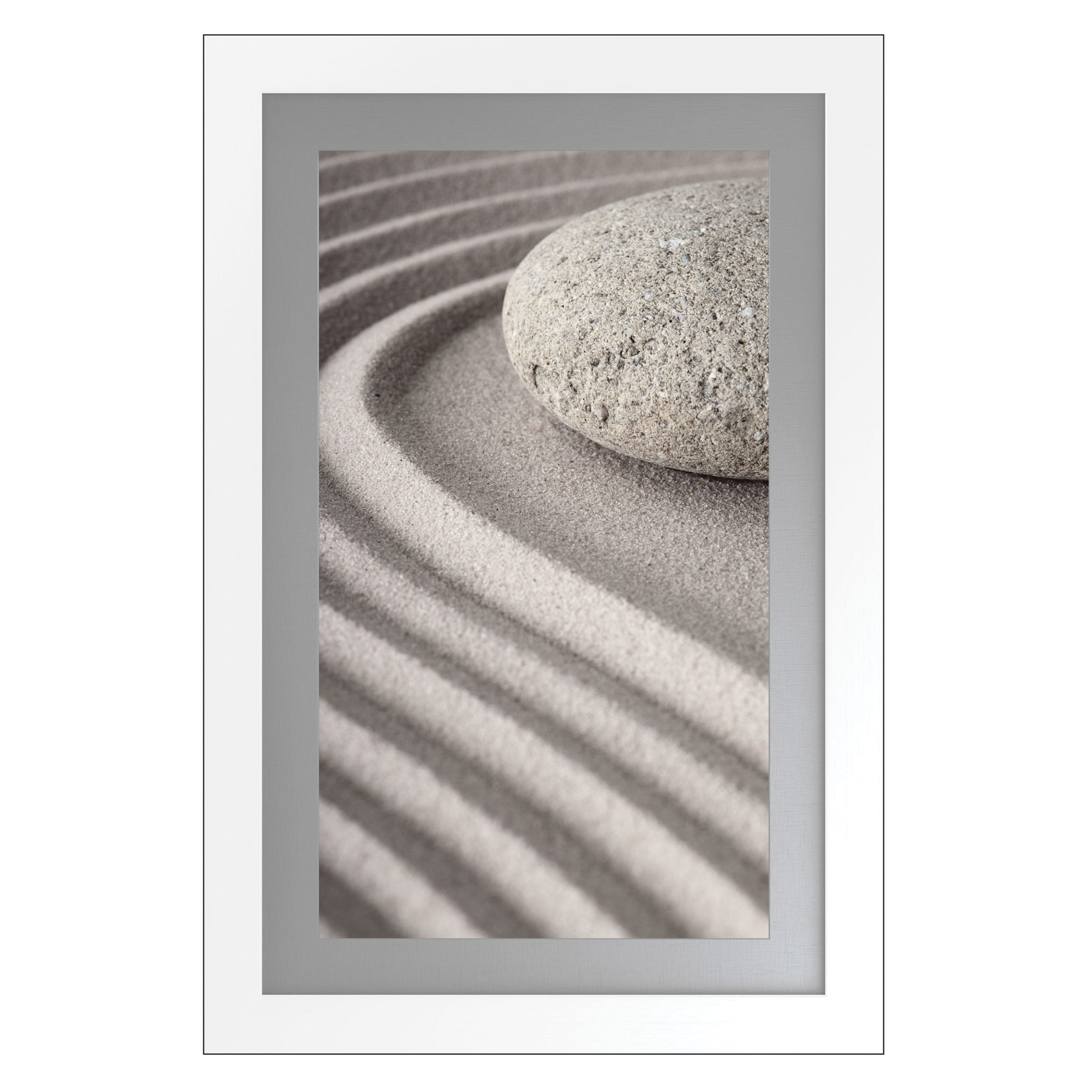 Tranquility Artwork with Fornari White Frame