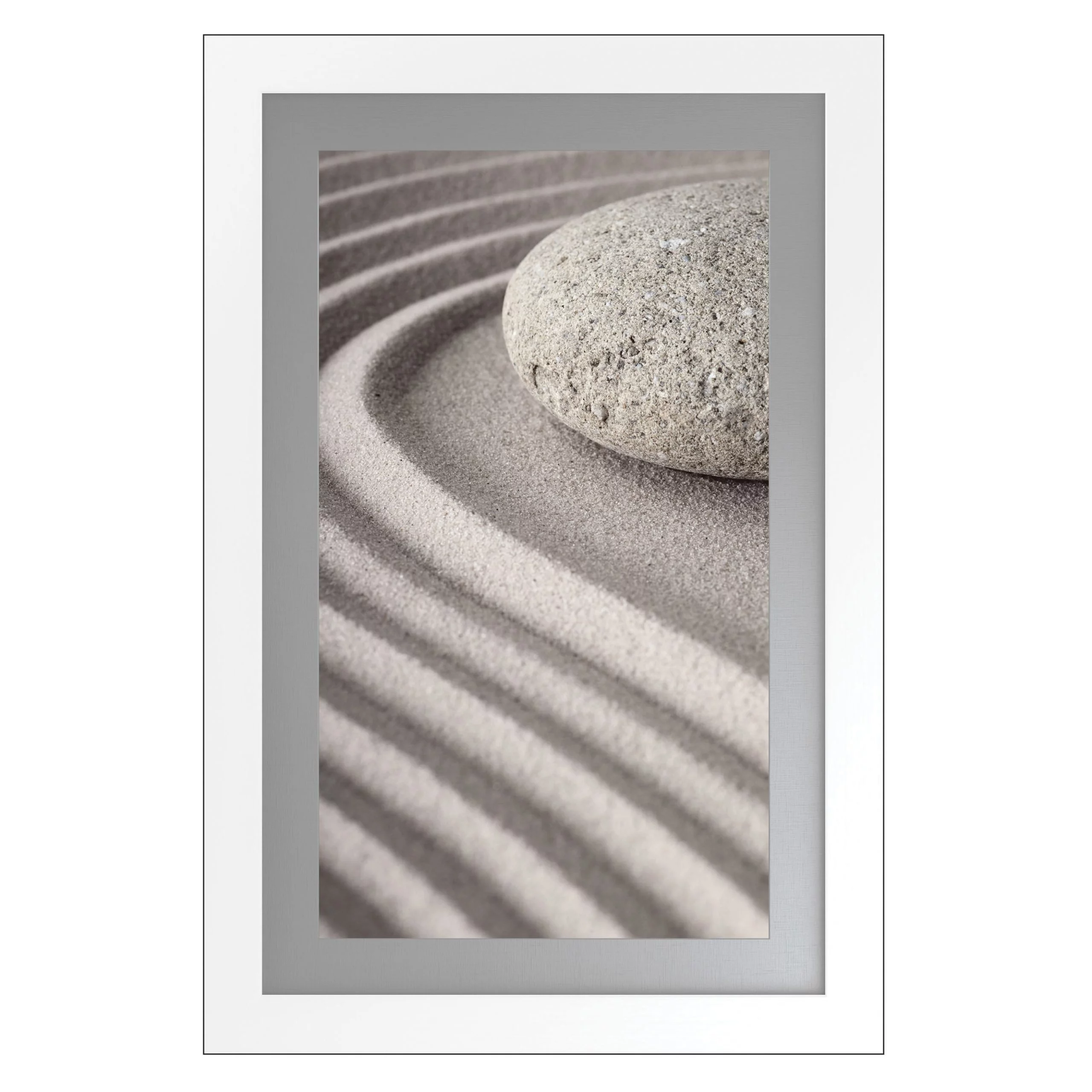 Tranquility Artwork with Fornari White Frame